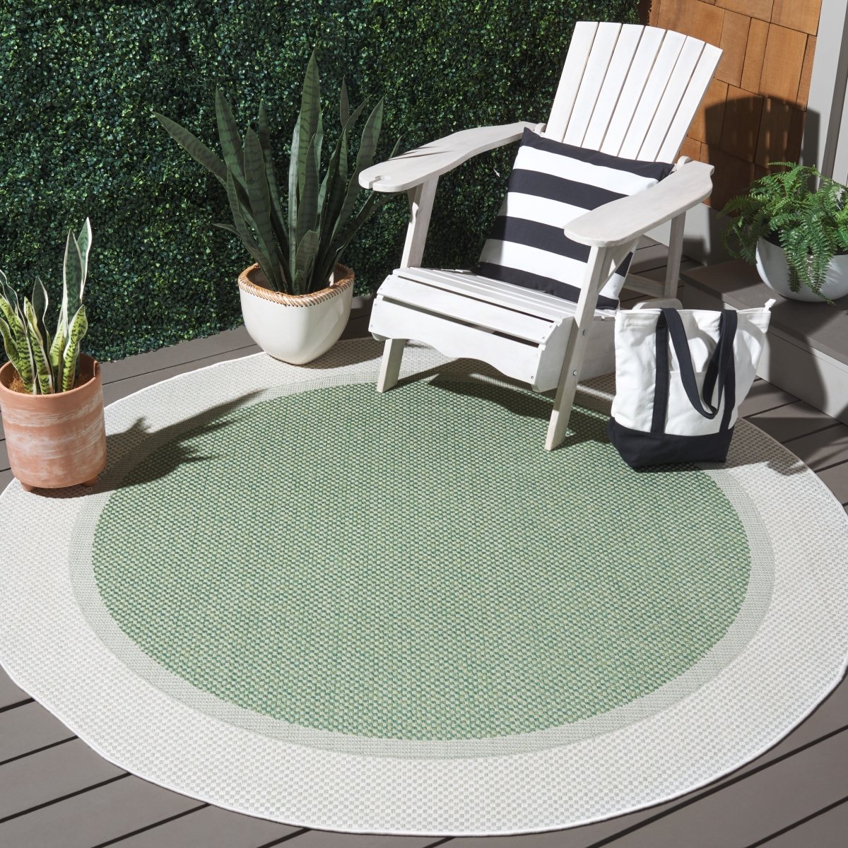Safavieh Bermuda Bmu886Y Green/Ivory Rug.