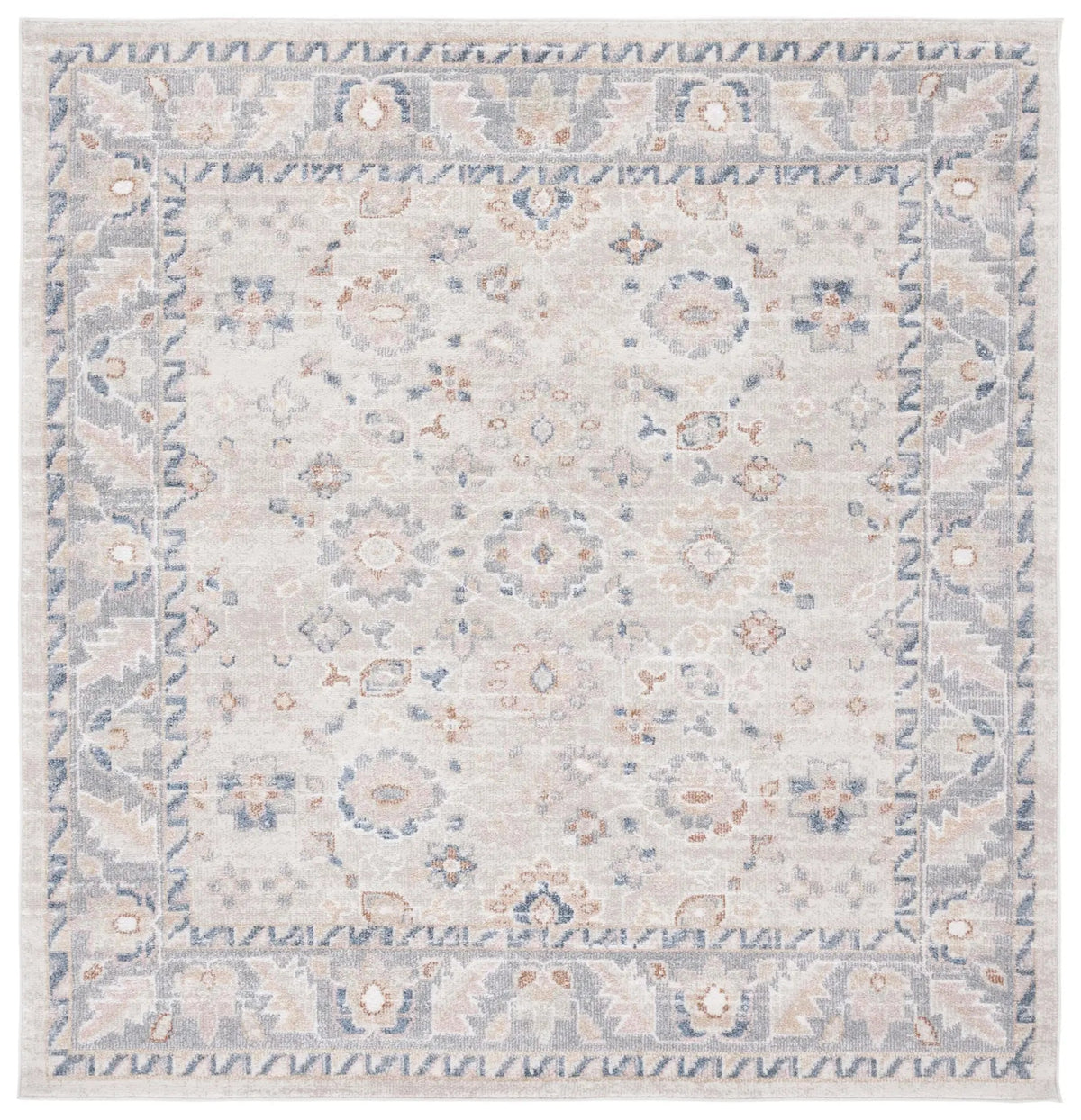Safavieh Blair Washable 6'-7" x 6'-7" Rug in Beige / Grey