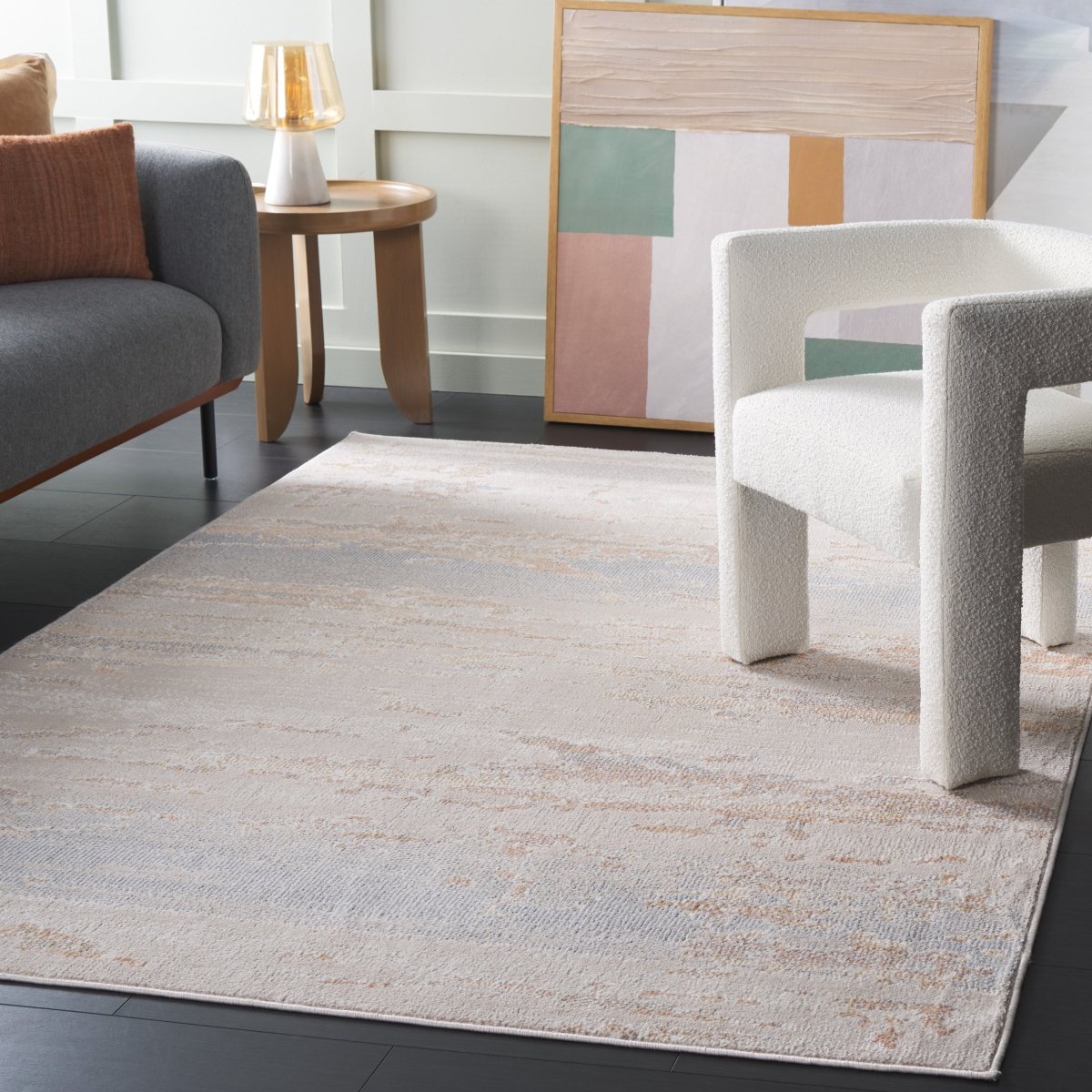 Safavieh Blair Washable Blr244B Beige/Blue Rug.