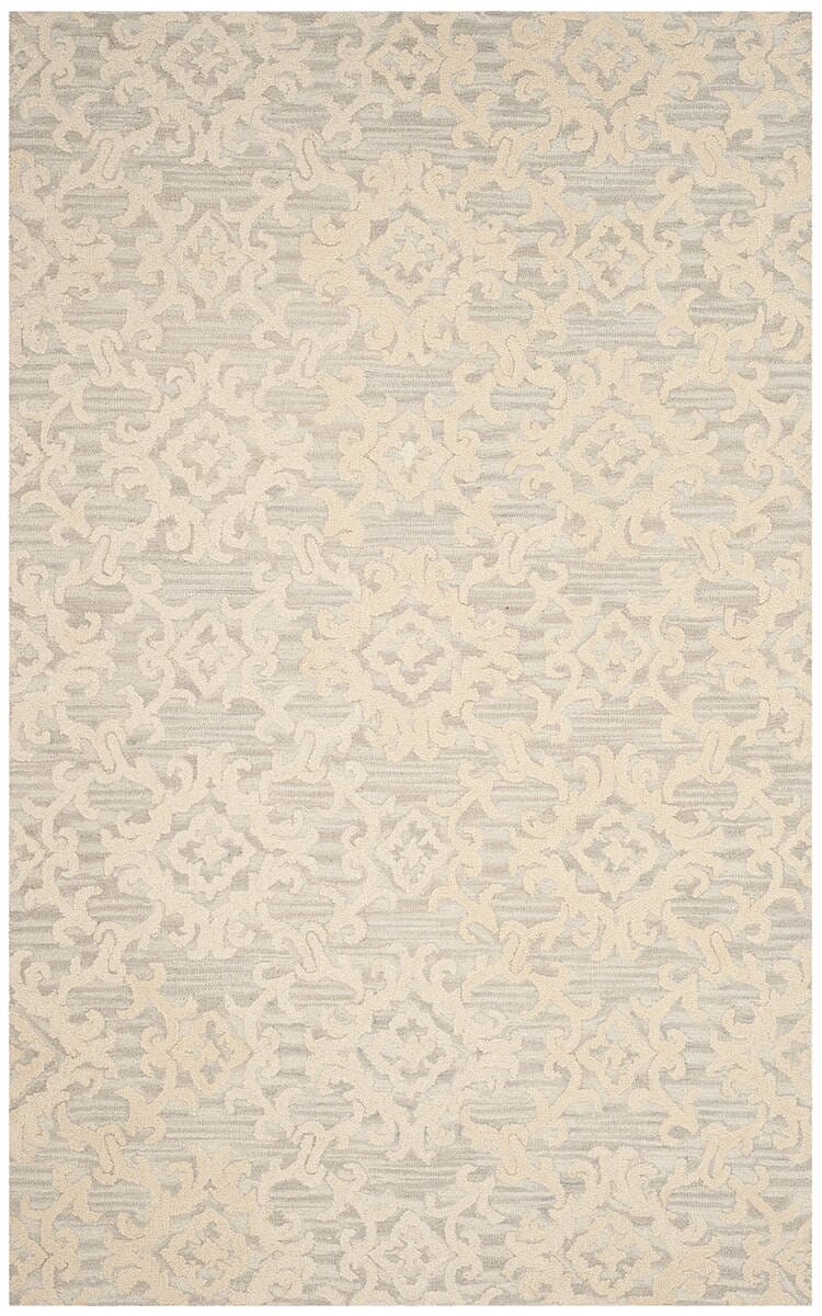 Safavieh Blossom Blm104A Grey / Ivory Rugs.