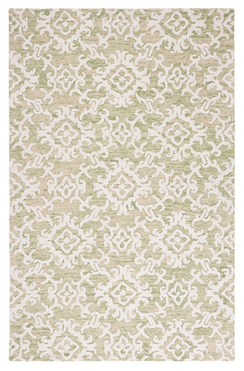 Safavieh Blossom Blm104W Light Green/Ivory Rug.