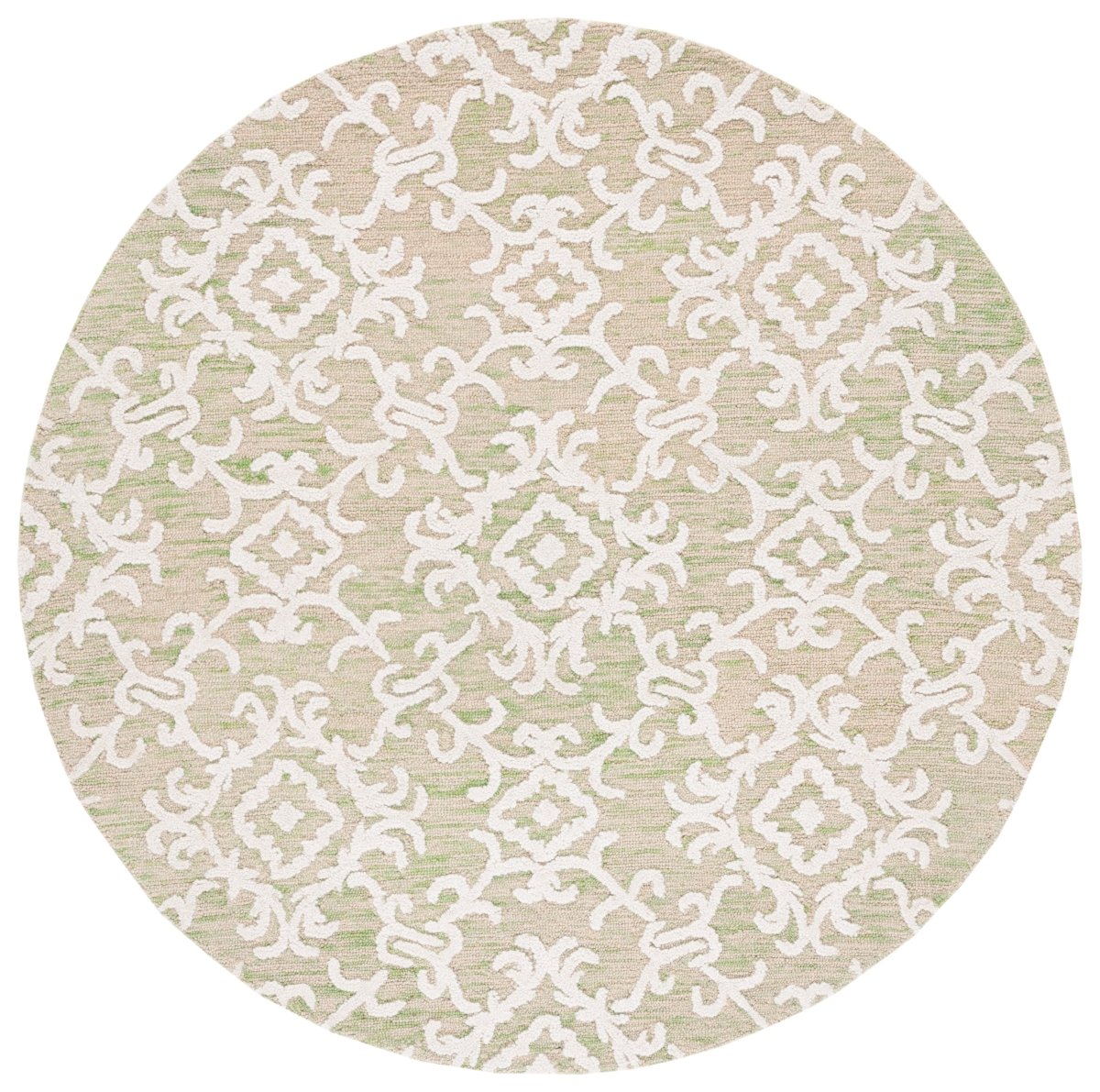 Safavieh Blossom Blm104W Light Green/Ivory Rug.