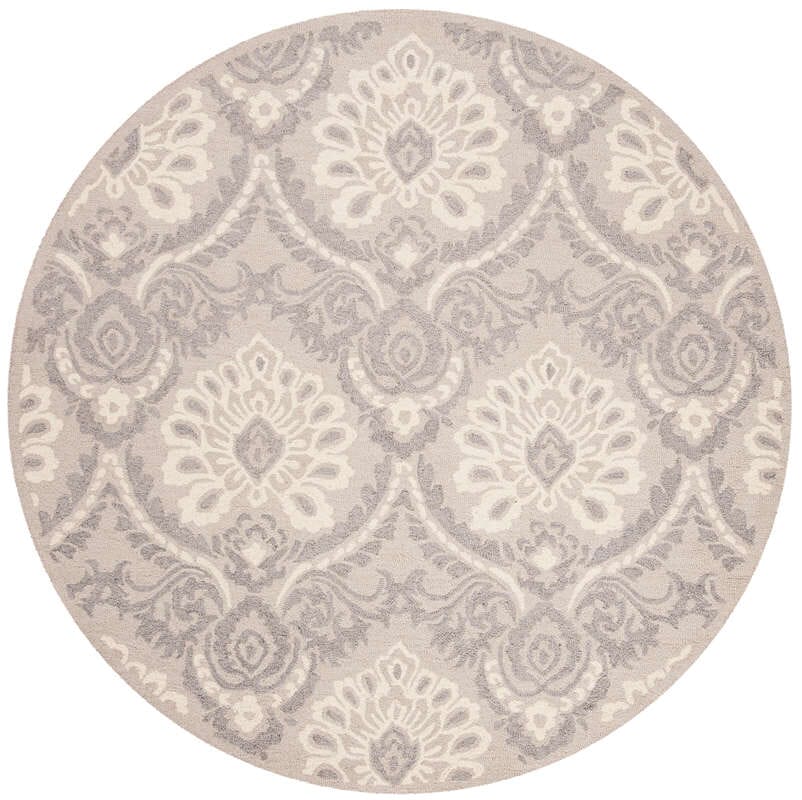 Safavieh Blossom Blm106A Light Grey / Ivory Rugs.