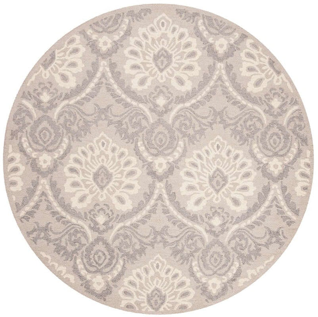 Safavieh Blossom Blm106A Light Grey / Ivory Rugs.