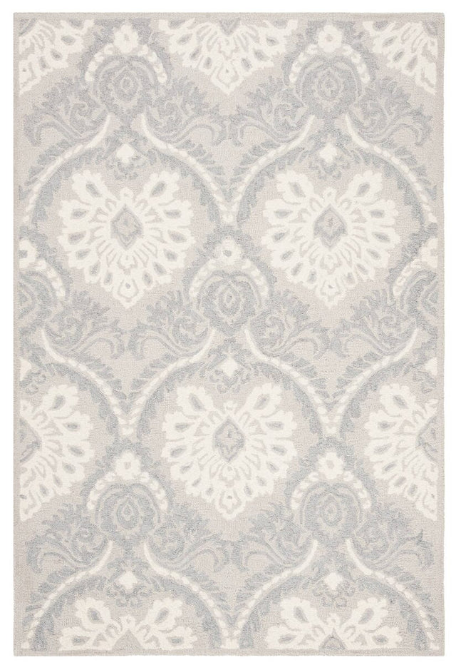 Safavieh Blossom Blm106A Light Grey / Ivory Rugs.