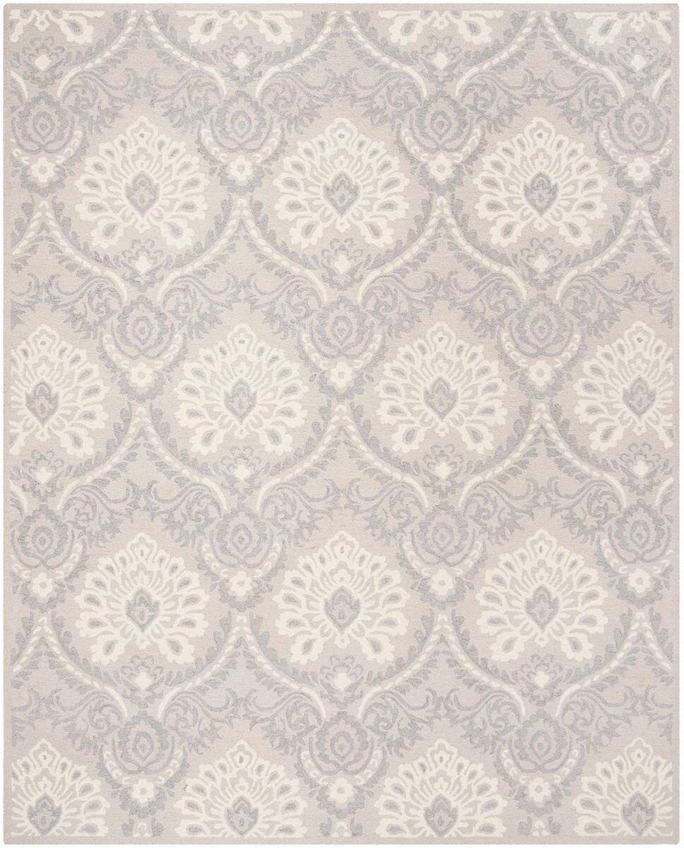Safavieh Blossom Blm106A Light Grey / Ivory Rugs.