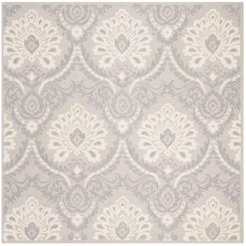 Safavieh Blossom Blm106A Light Grey / Ivory Rugs.