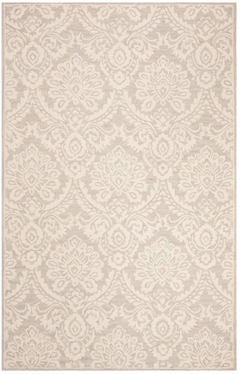 Safavieh Blossom Blm106G Silver / Ivory Rugs.
