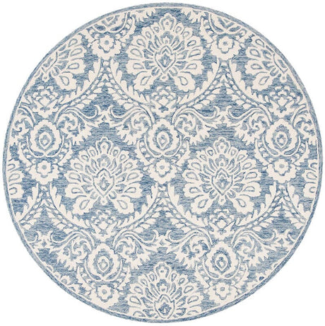 Safavieh Blossom Blm106M Blue / Ivory Rugs.