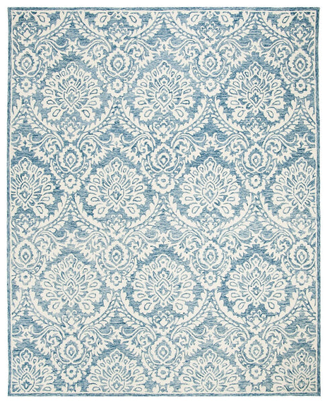 Safavieh Blossom Blm106M Blue / Ivory Rugs.