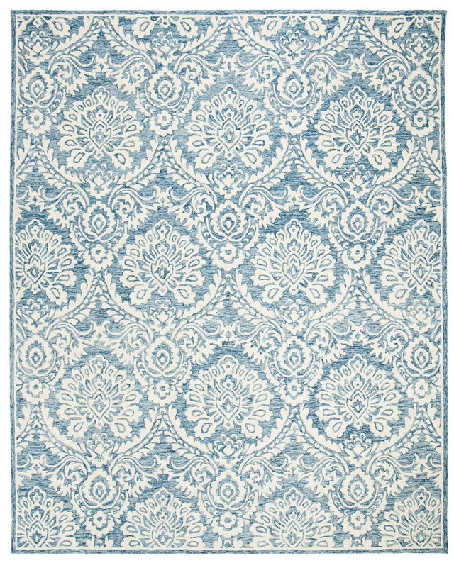 Safavieh Blossom Blm106M Blue / Ivory Rugs.