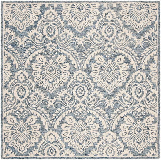 Safavieh Blossom Blm106M Blue / Ivory Rugs.