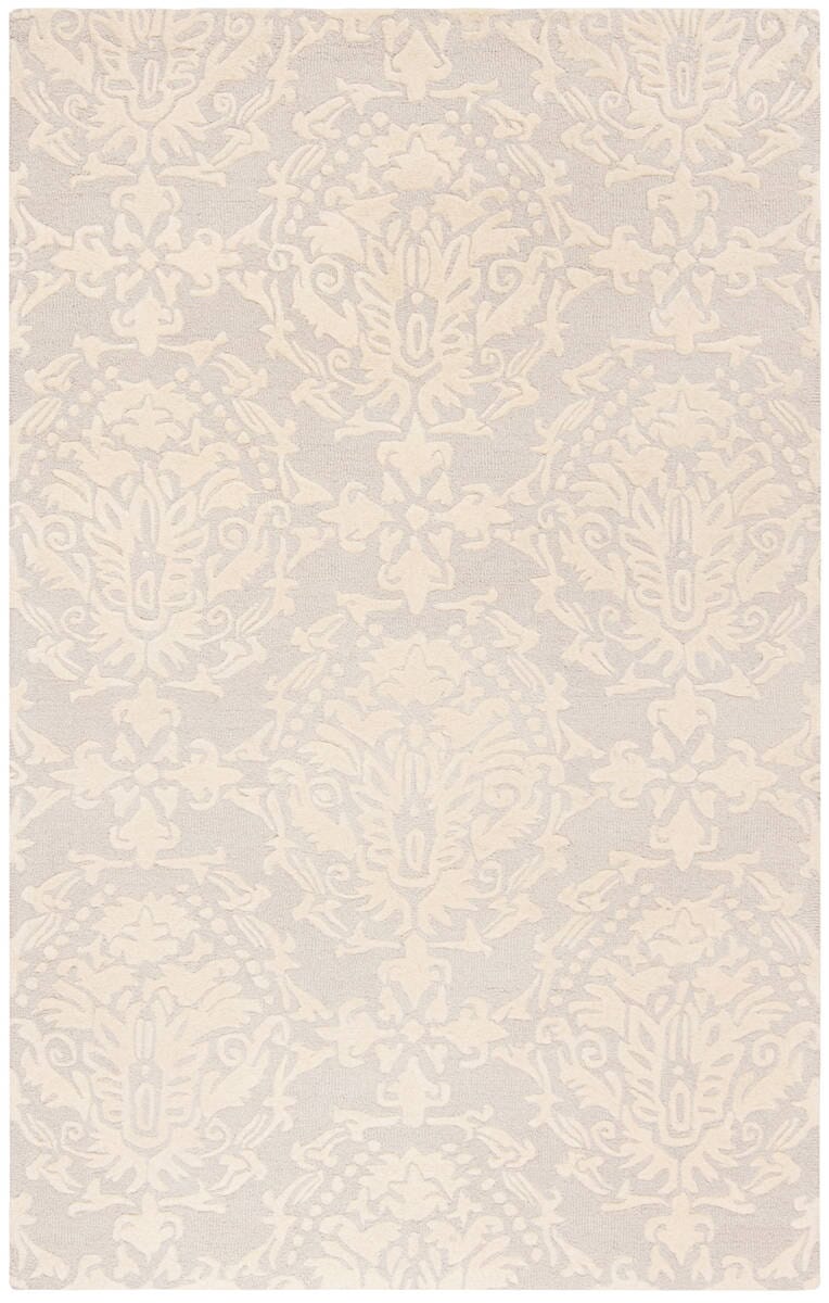 Safavieh Blossom Blm107A Light Grey / Ivory Rugs.