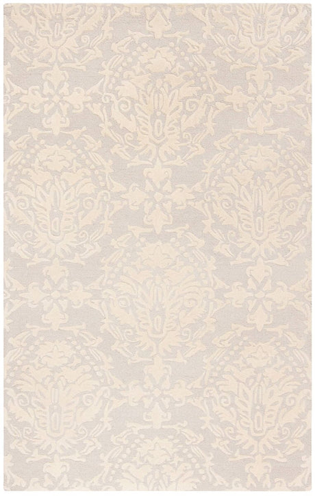Safavieh Blossom Blm107A Light Grey / Ivory Rugs.