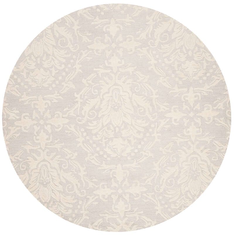 Safavieh Blossom Blm107A Light Grey / Ivory Rugs.