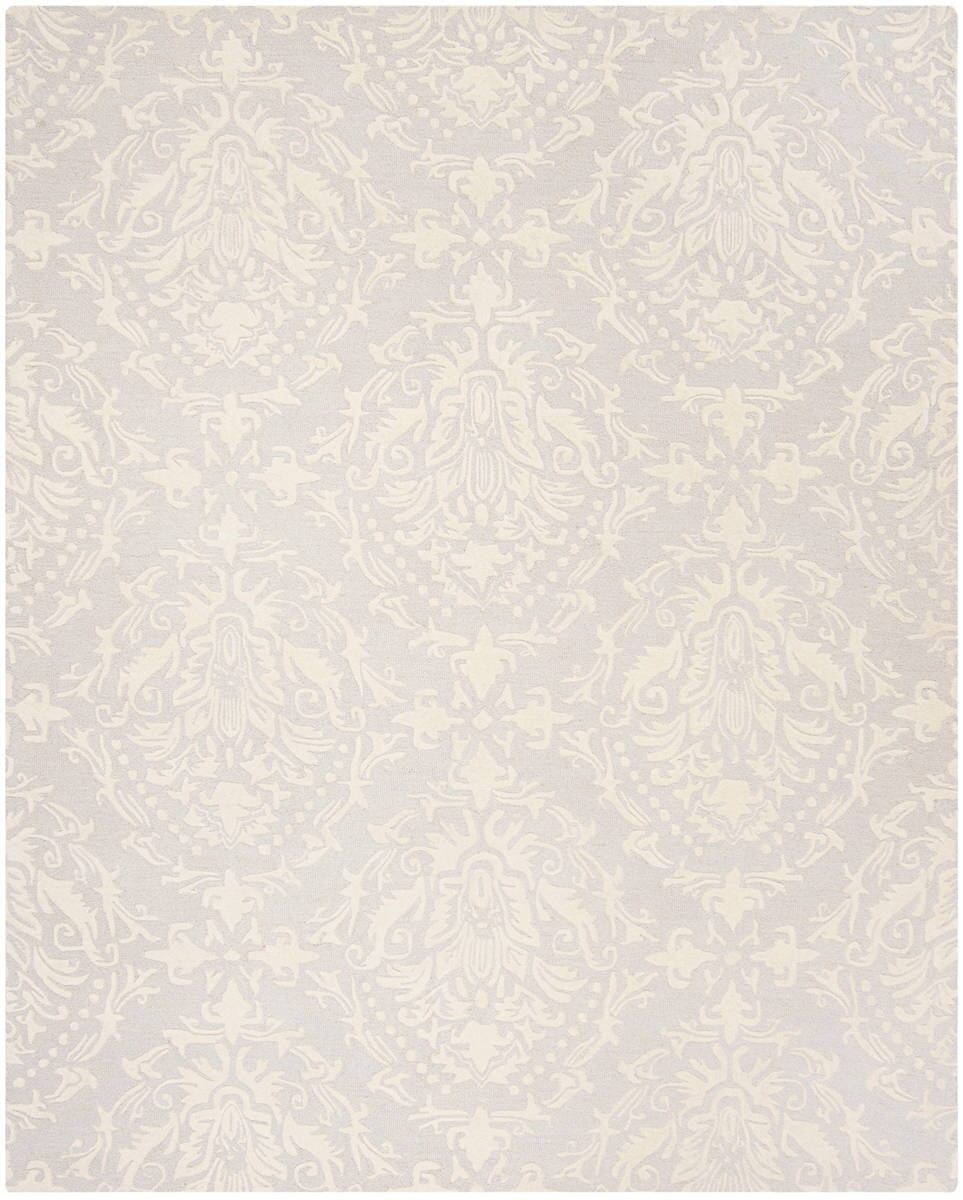 Safavieh Blossom Blm107A Light Grey / Ivory Rugs.