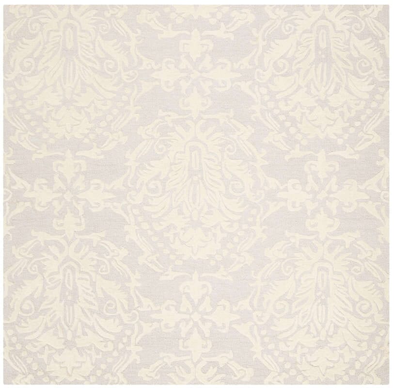 Safavieh Blossom Blm107A Light Grey / Ivory Rugs.