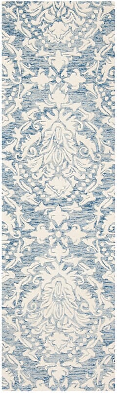 Safavieh Blossom Blm107B Blue / Ivory Rugs.