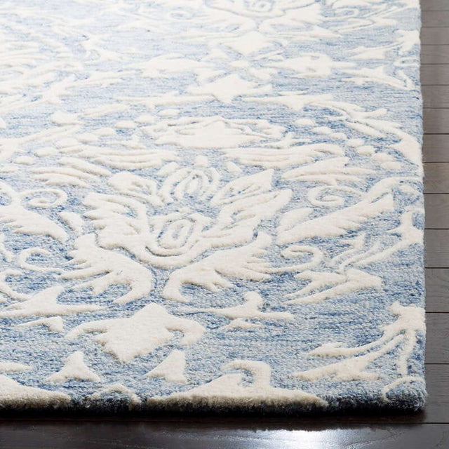 Safavieh Blossom Blm107B Blue / Ivory Rugs.