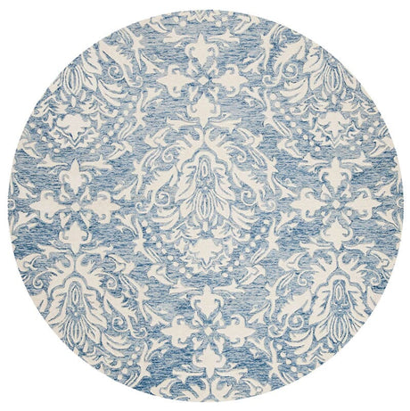 Safavieh Blossom Blm107B Blue / Ivory Rugs.