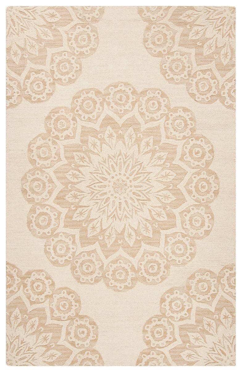 Safavieh Blossom Blm108B Ivory / Beige Rugs.