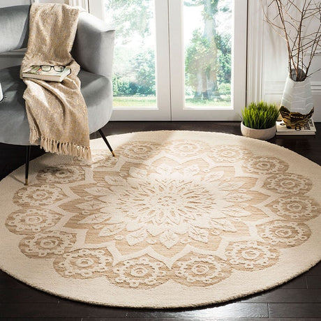 Safavieh Blossom Blm108B Ivory / Beige Rugs.