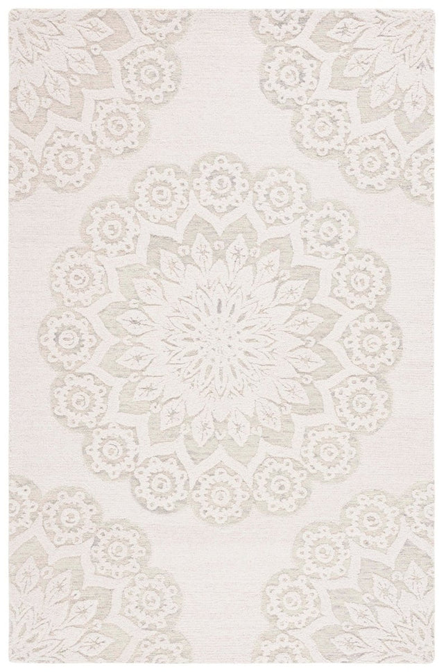 Safavieh Blossom Blm108F Ivory/Grey Rug.