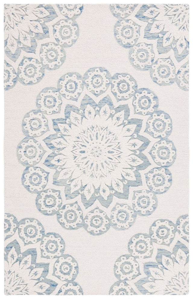 Safavieh Blossom Blm108M Ivory/Blue Rug.