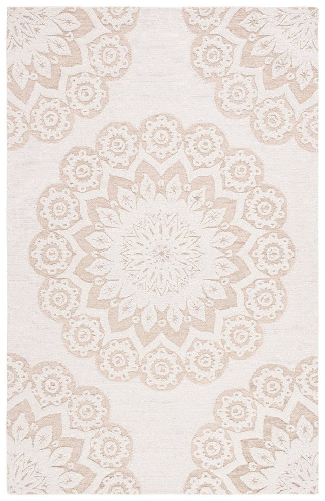 Safavieh Blossom Blm108T Ivory/Light Brown Rug.