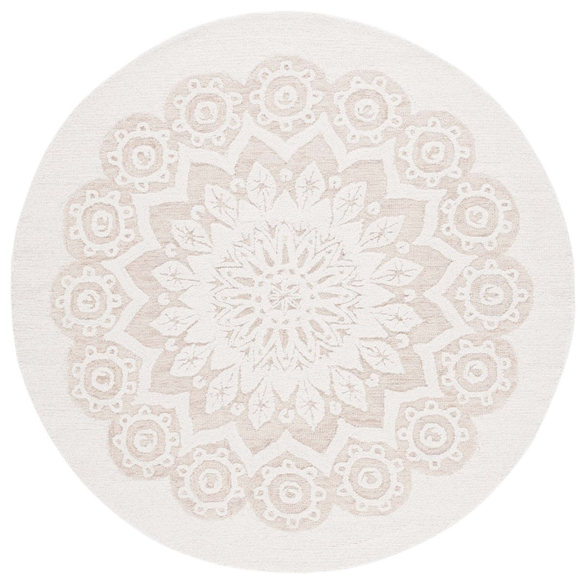 Safavieh Blossom Blm108T Ivory/Light Brown Rug.