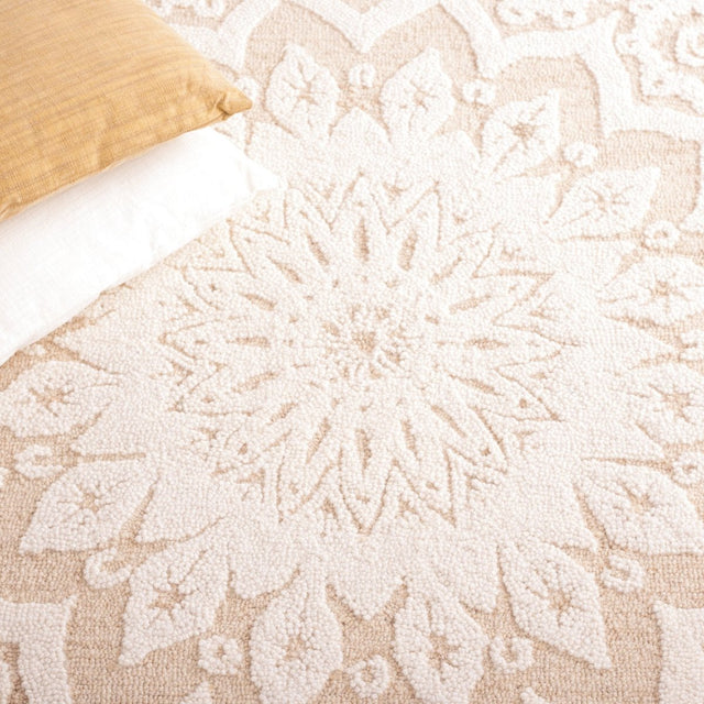 Safavieh Blossom Blm108T Ivory/Light Brown Rug.