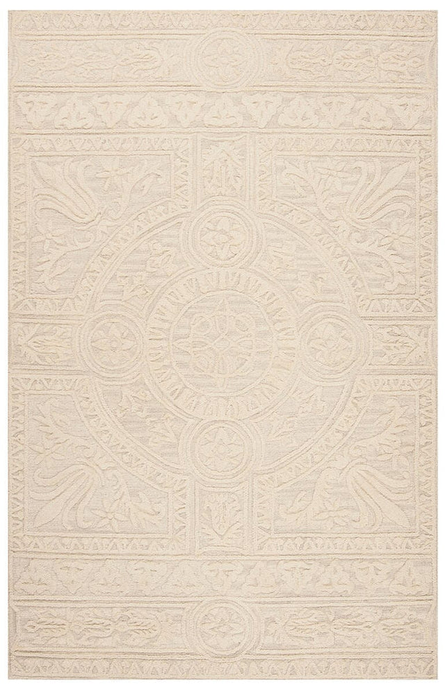 Safavieh Blossom Blm109F Light Grey / Ivory Rugs.