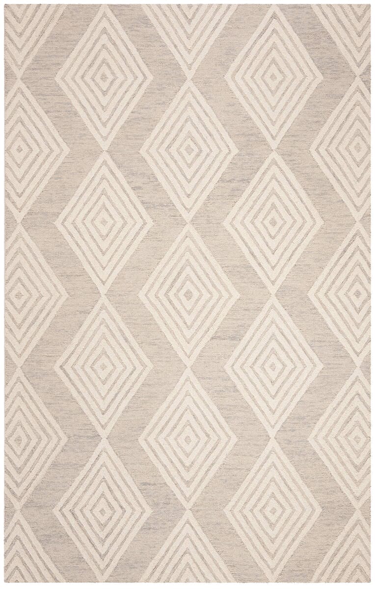 Safavieh Blossom Blm111G Silver / Ivory Rugs.