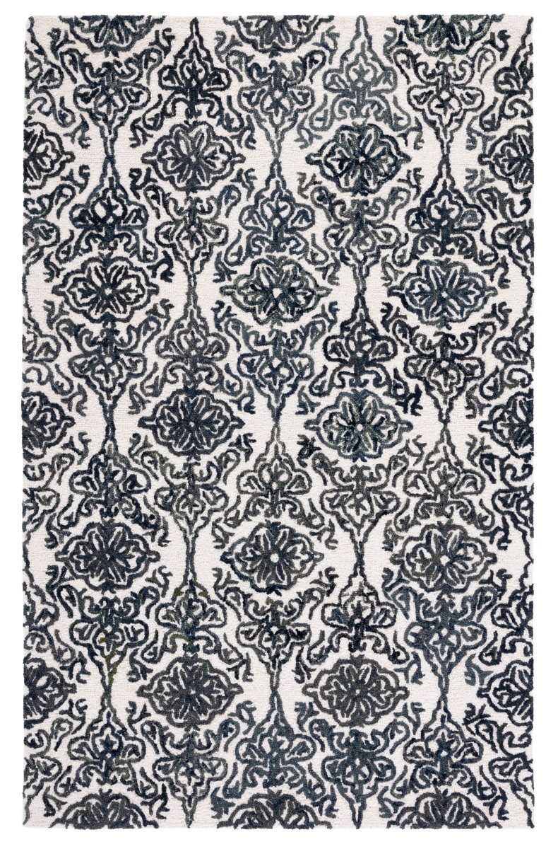 Safavieh Blossom Blm112A Ivory/Black Rug.