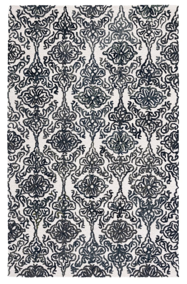 Safavieh Blossom Blm112A Ivory/Black Rug.