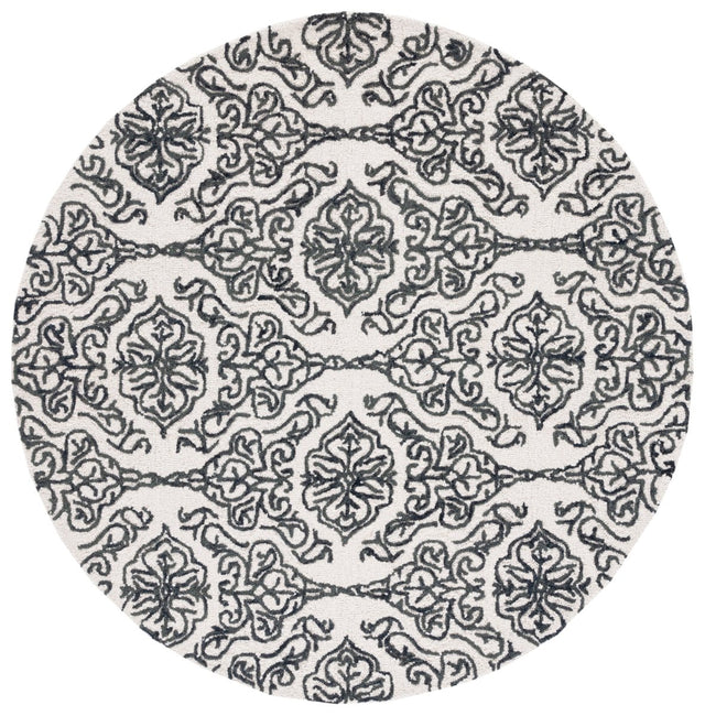 Safavieh Blossom Blm112A Ivory/Black Rug.