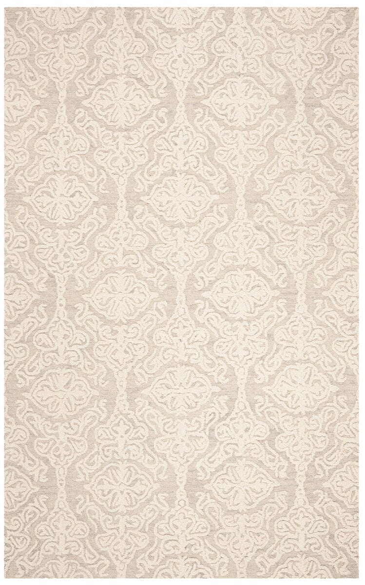 Safavieh Blossom Blm112G Silver/Ivory Rug.