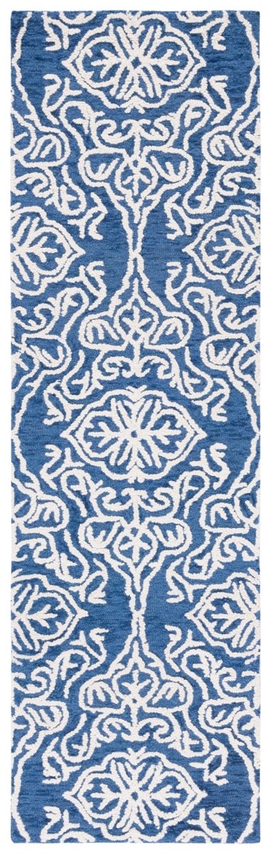 Safavieh Blossom Blm112N Navy/Ivory Rug.