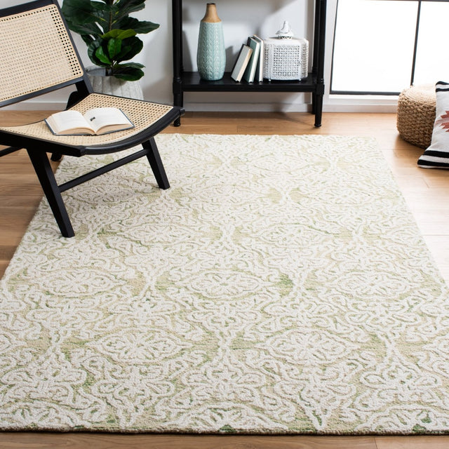Safavieh Blossom Blm112X Light Green/Ivory Rug.