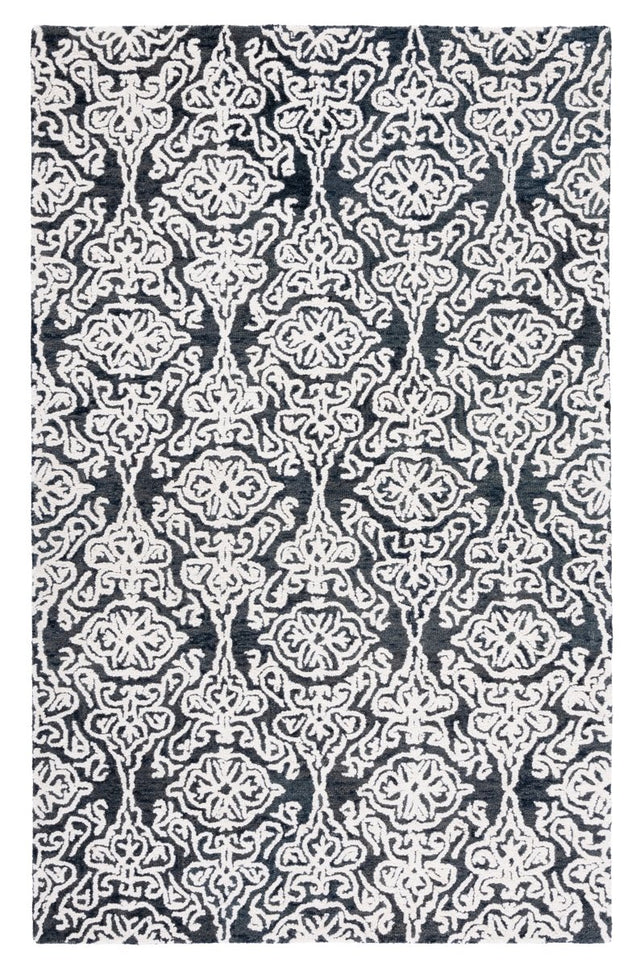 Safavieh Blossom Blm112Z Black/Ivory Rug.