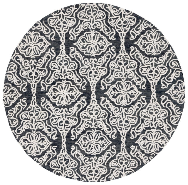 Safavieh Blossom Blm112Z Black/Ivory Rug.