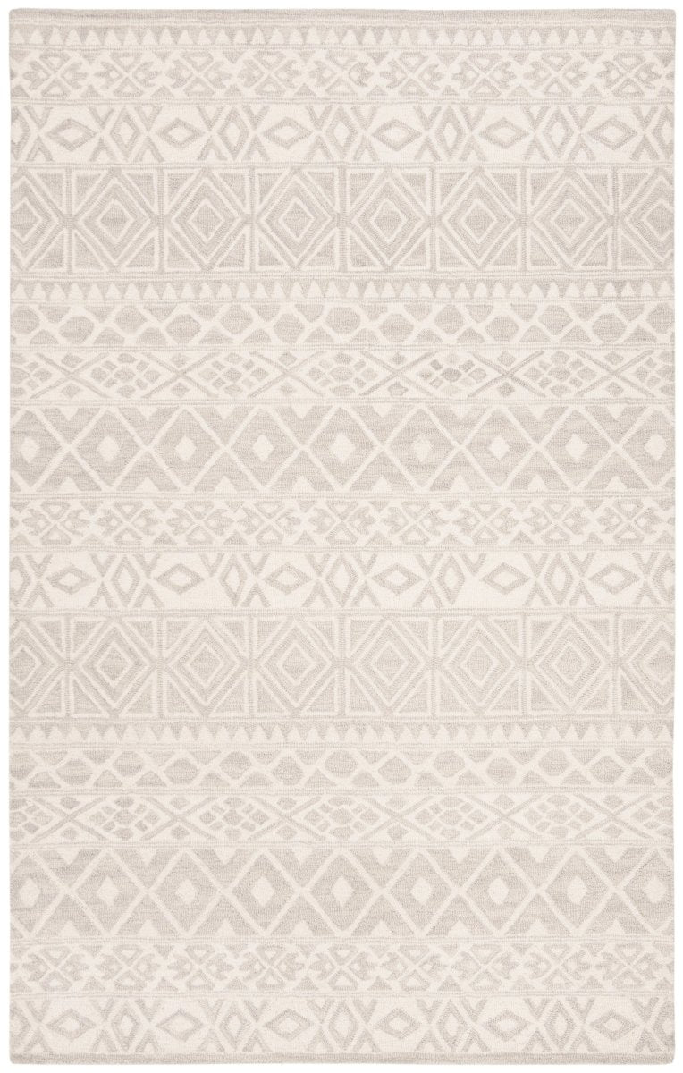Safavieh Blossom Blm113G Silver/Ivory Rug.