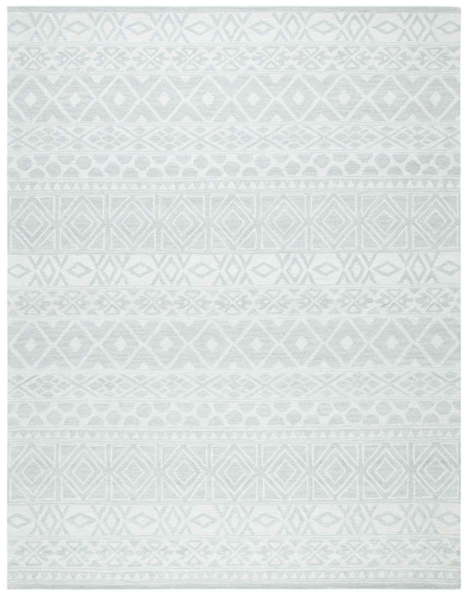 Safavieh Blossom Blm113G Silver/Ivory Rug.
