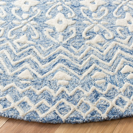 Safavieh Blossom Blm114M Blue/Ivory Rug - Safavieh - blm114m - 4
