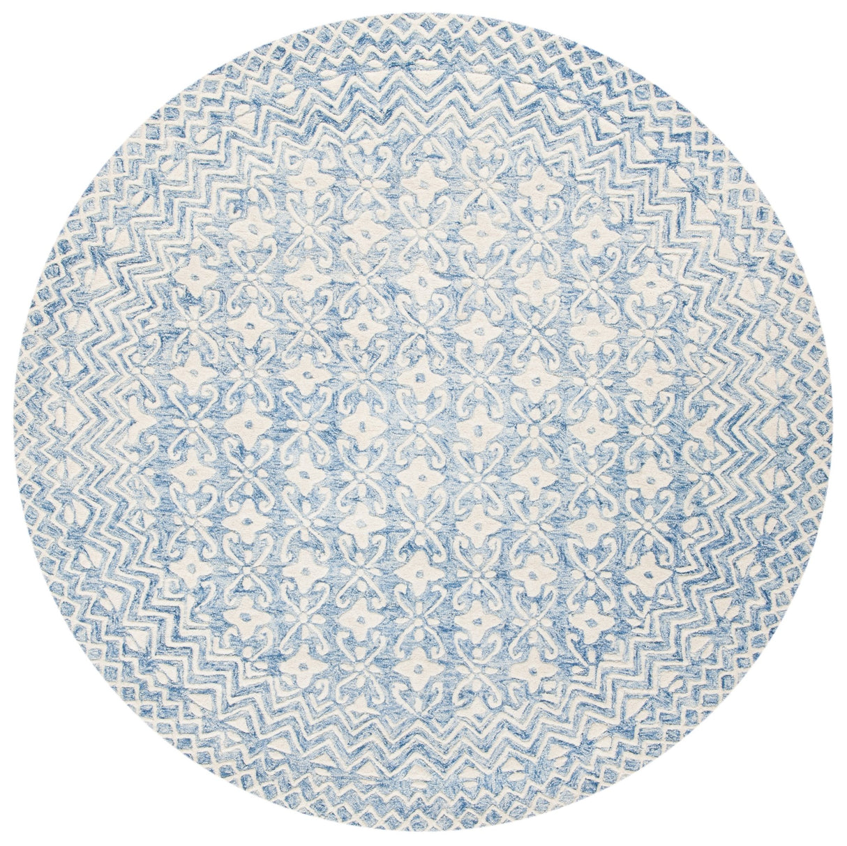 Safavieh Blossom Blm114M Blue/Ivory Rug - Safavieh - blm114m - 6r