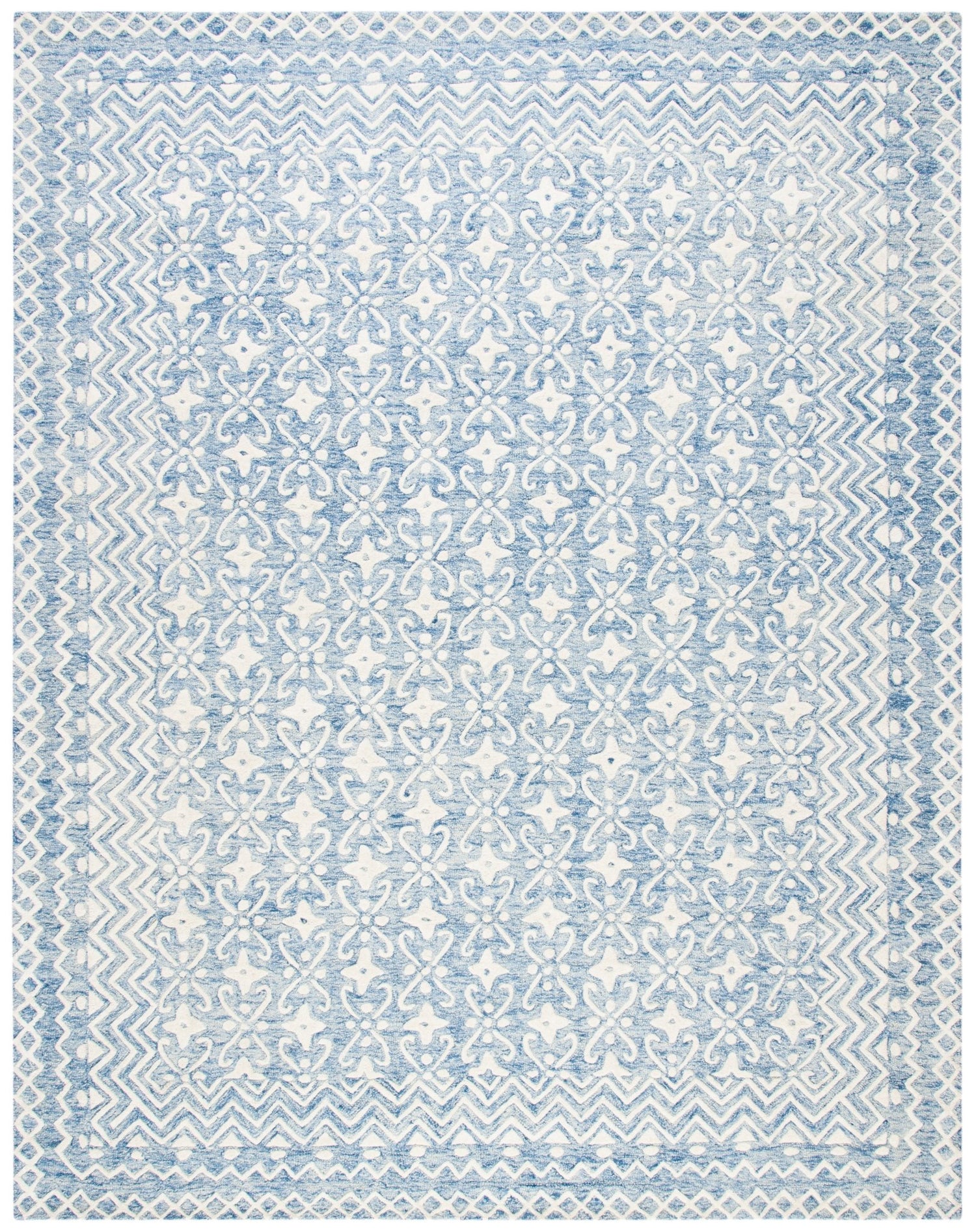 Safavieh Blossom Blm114M Blue/Ivory Rug - Safavieh - blm114m - 6r