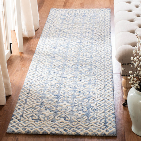 Safavieh Blossom Blm114M Blue/Ivory Rug - Safavieh - blm114m - 6r