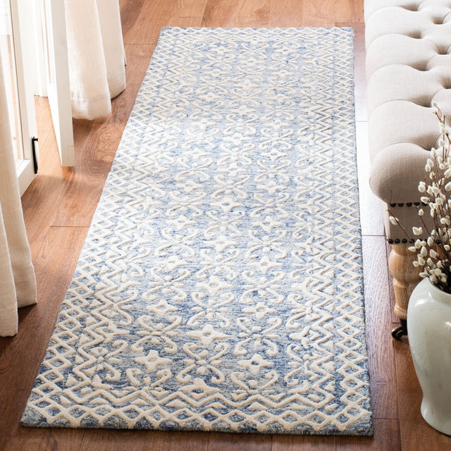 Safavieh Blossom Blm114M Blue/Ivory Rug - Safavieh - blm114m - 6r