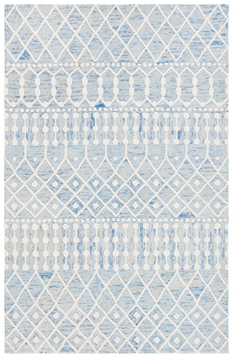 Safavieh Blossom Blm115M Blue/Ivory Rugs.