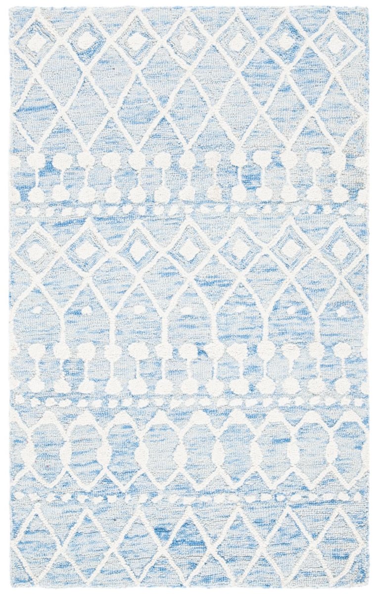 Safavieh Blossom Blm115M Blue/Ivory Rugs.